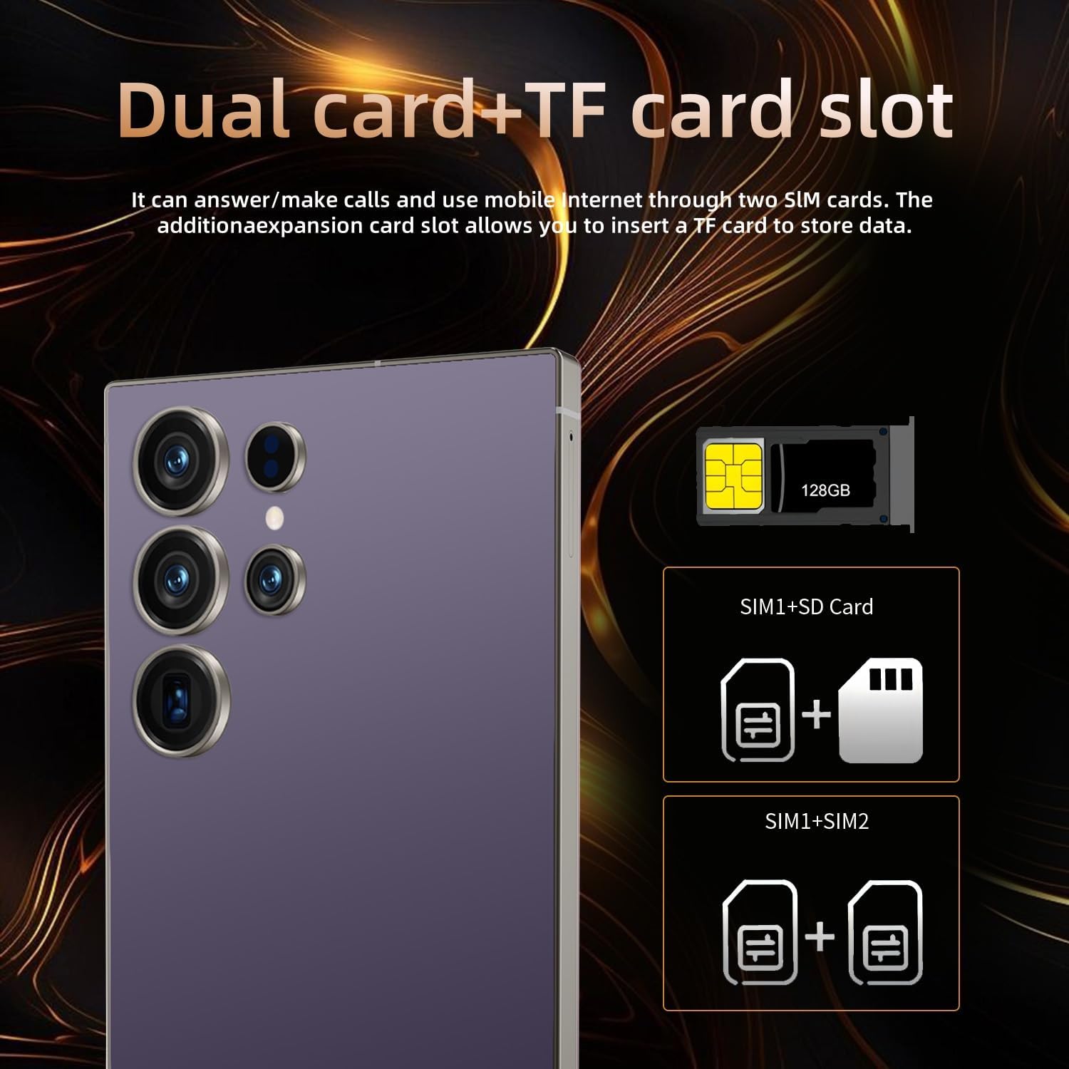 C25 Ultra Cell Phone 5G Unlocked Phone,Smartphone With Tool Pen, Android 15.0 Cell Phone